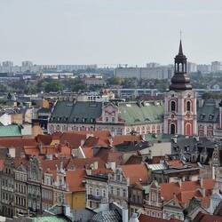 Panorama van de stad vanaf het kasteel