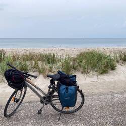 Fahrrad und Meer.