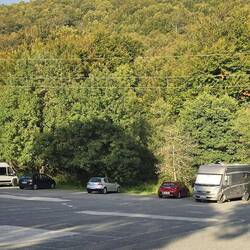 Good sized carpark for visitors along with dedicated motorhome spaces