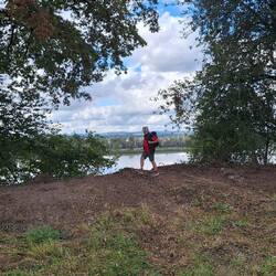 Teilweise sind wir hoch über dem Inn!