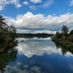 Mündung vom Fluss Antiesen in den Inn!