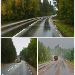 Ab Mittag meistens nasse Straßen