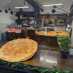 Very large pizzas