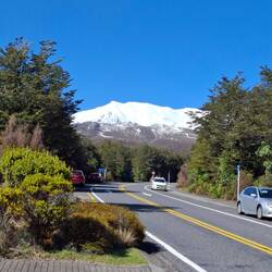 Mt Ruapehu vom Whakapapa Village Visitor Center