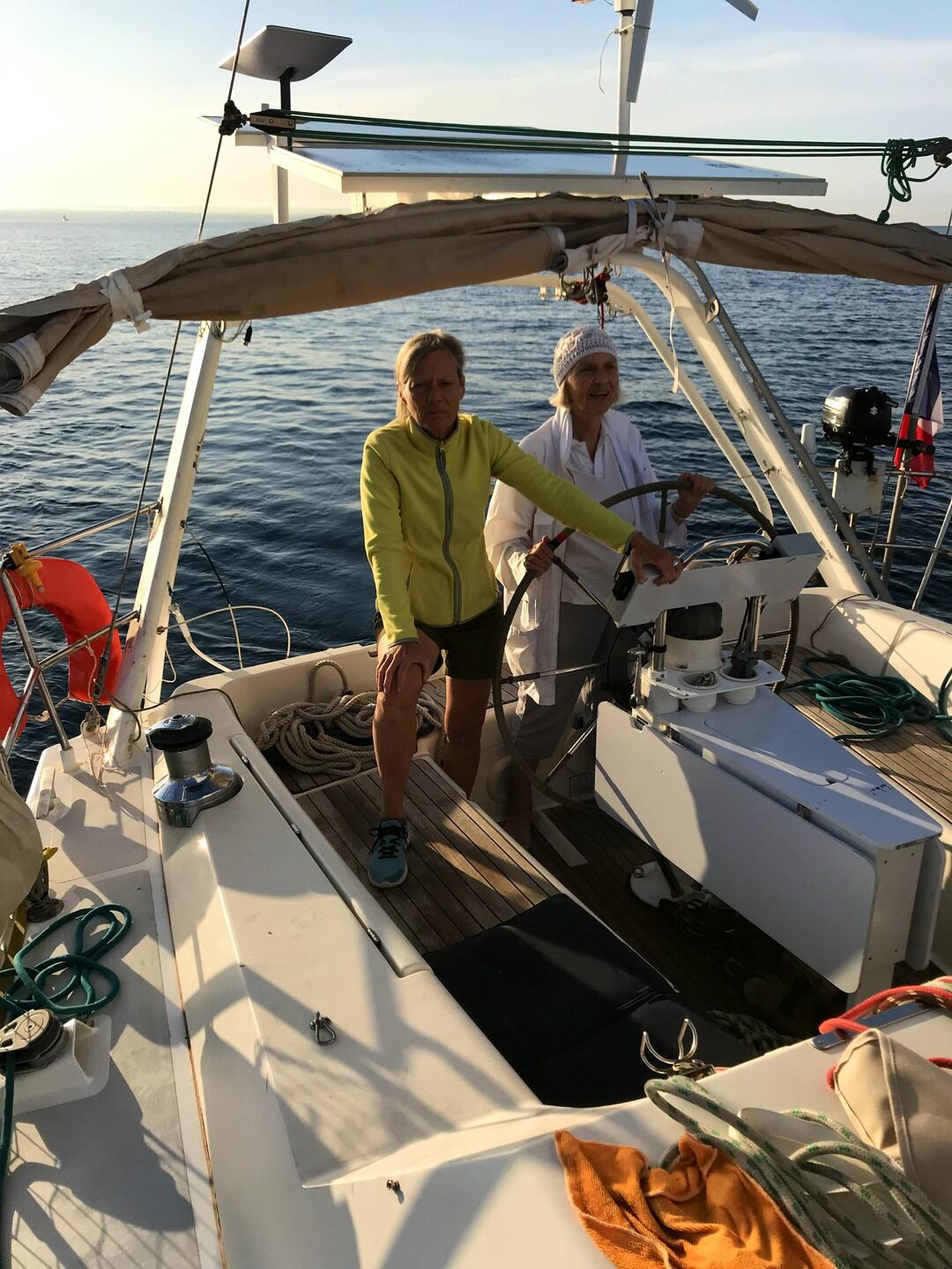 Sailing into the Real Club Nautico of Mallorca