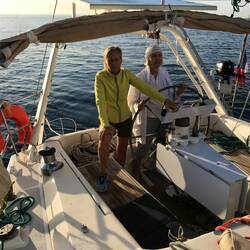 Sailing into the Real Club Nautico of Mallorca