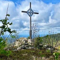 Gipfelkreuz auf dem Enzian (1.285 m)