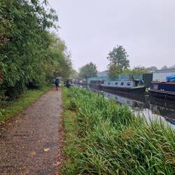 Wet autumn day at our moorings