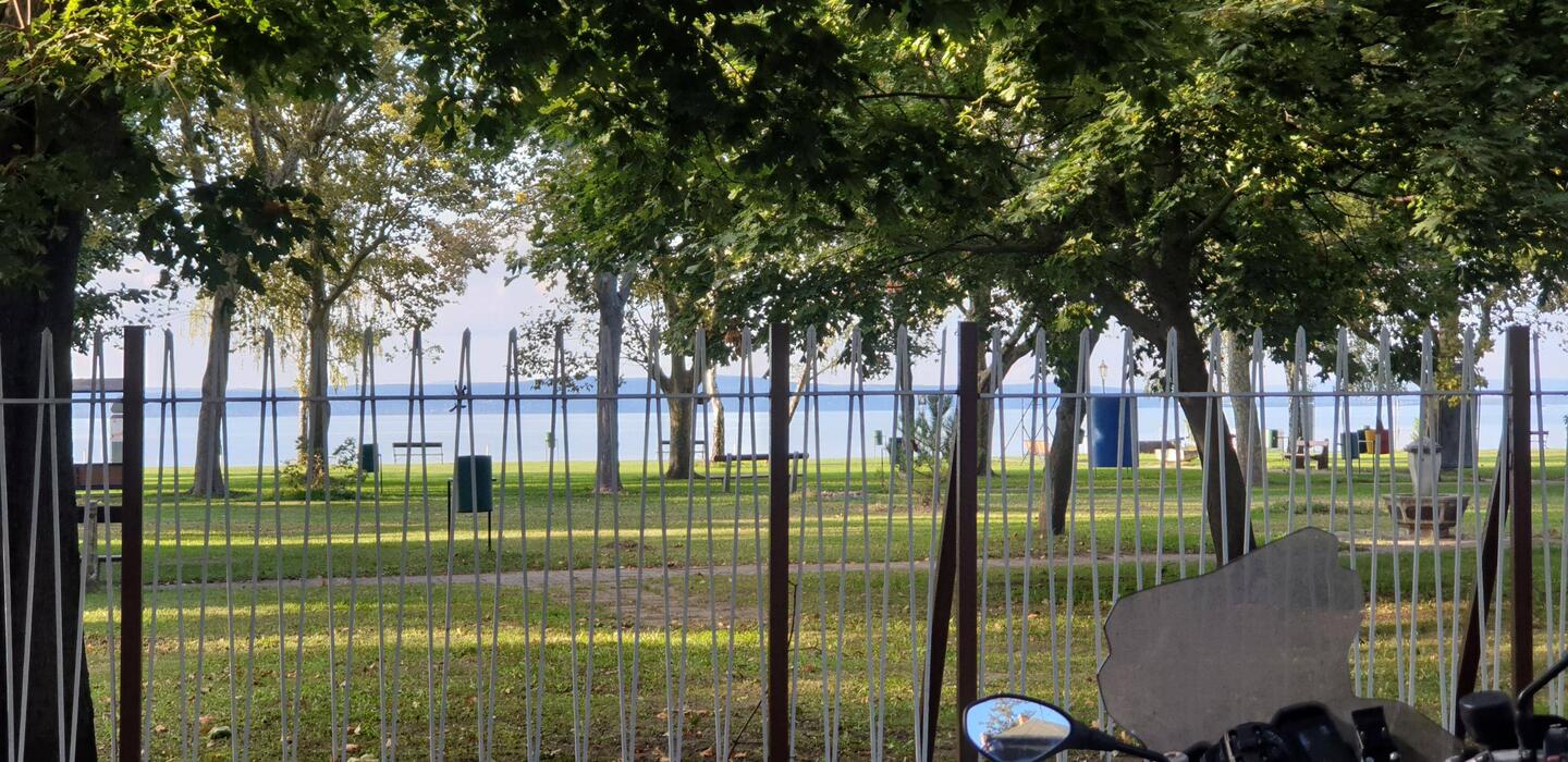 Der Balatonblick vom Hotel aus.