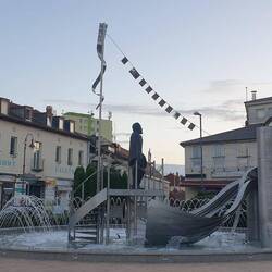 Springbrunnen am Wasserturm