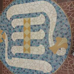 Joseph, Mary, Jesus inscribed on the floor of the Nave.