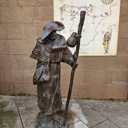 Statue commemorating the Camino de Santiago