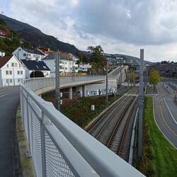 Rechts und links Fahrradwege