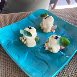 Seeteufel mit Pflaumenvinaigrette