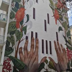 De mural van het Chopinpark