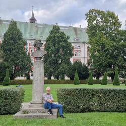 In het Chopinpark onder de grote meester
