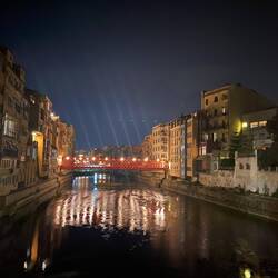 Girona at night