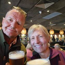 Switching between the Red and Blue busses, we sent our nephew Roscoe a happy birthday drink