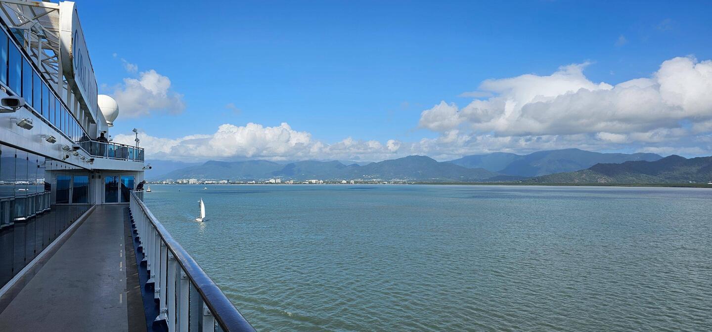 Entering the port