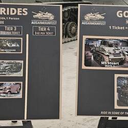 The fees to ride in an assortment of actual WWII vehicles ... how cool is this?!