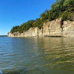 Buffalo Rock State Park bluff. Pretty but no getting up there.