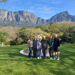 Group in Garden of Vineyard Hotel