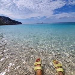 Tough life on Porto Katsiki Beach