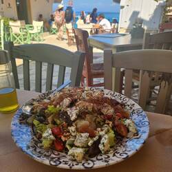 Lunch at Taverna Maistros - Taste of Summer salad