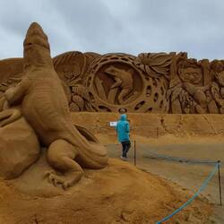 Die Skulpturen waren echt groß