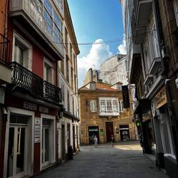 Strolling around La Coruña.