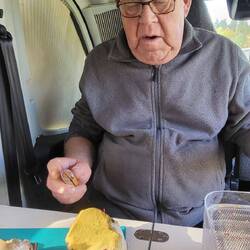 Wir haben echt viele Pilze gefunden.