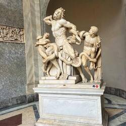 Famous Greek statue of Laocoon