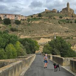 Great views from the foot of the village