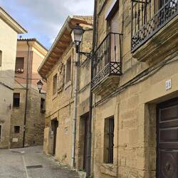 Narrow streets and residences with beautiful iron work balconies