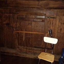 This is one of the "windows" that can we can un-bar... if it were warm enough!