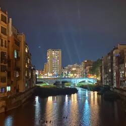 Girona at night