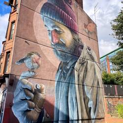 Saint Mungo mural by Smug