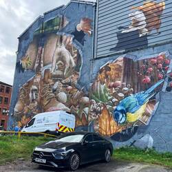 Part of the four seasons mural by Smug