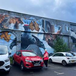 Part of the four seasons mural by Smug