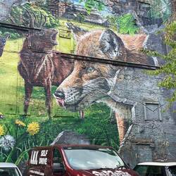 Part of the four seasons mural by Smug