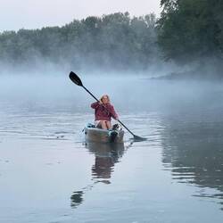 Coming back from shore this morning