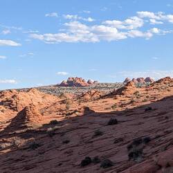 Blick Richtung "The Wave"