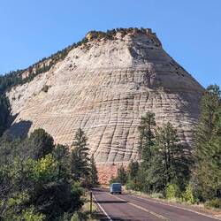 Einer der vielen Mesa im Zion NP