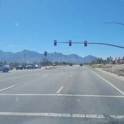 Vor Tucso, im Hintergrund die Catalina Mountains