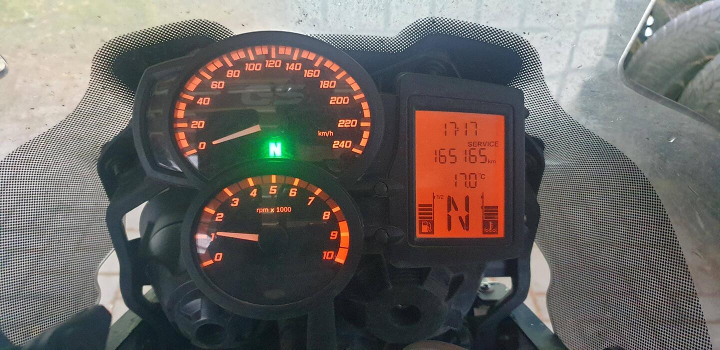 Tachostand bei Ende der Reise