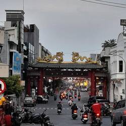 Chinatown - auch ziemlich leer und nicht das übliche Gewusel.