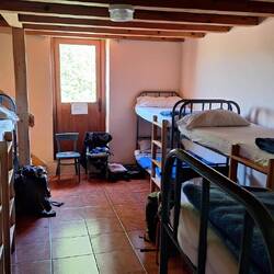 A cosy 10 bunk room and one loo for the whole place, fortunately there were only 4 of us.