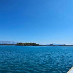 Looking out towards Skorpios Island