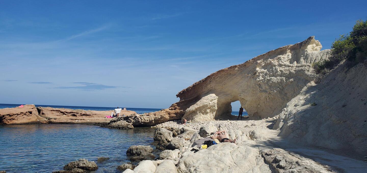 Strand abseits der Playa del Arenal in Javea