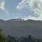 Greg told us, "There's a crocodile on the top of that mountain. " Do you see it?